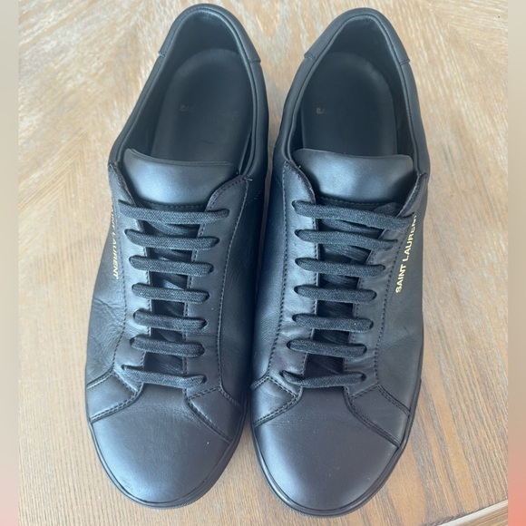 SAINT LAURENT
Andy Moon Logo-Print Leather Sneakers - Picture 1 of 6